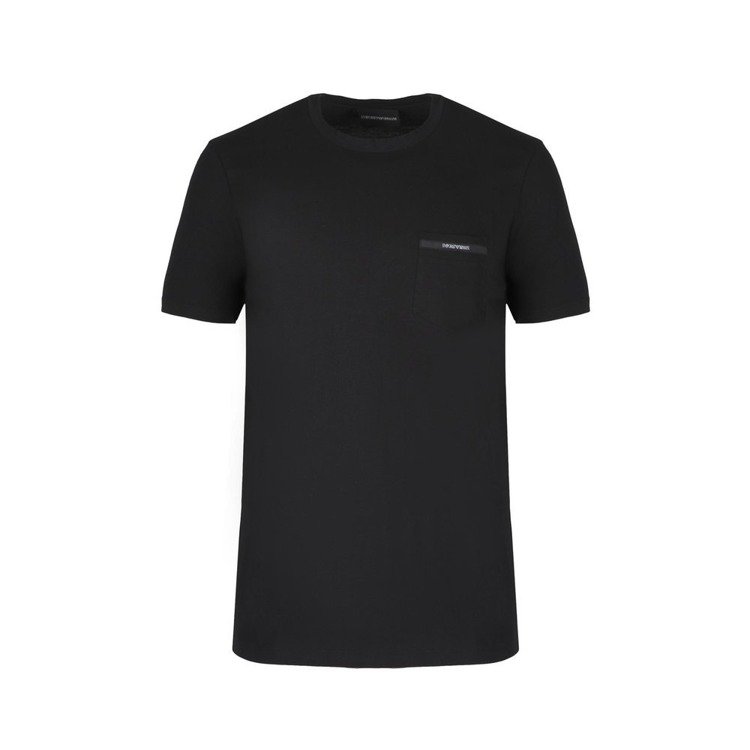 T-shirt Emporio Armani czarny z kieszonką 6G1TA6 1J00Z 0999