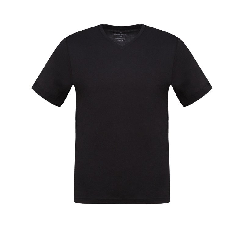 T-shirt Pierre Cardin DWUPAK czarny w V  51201 7001 2000